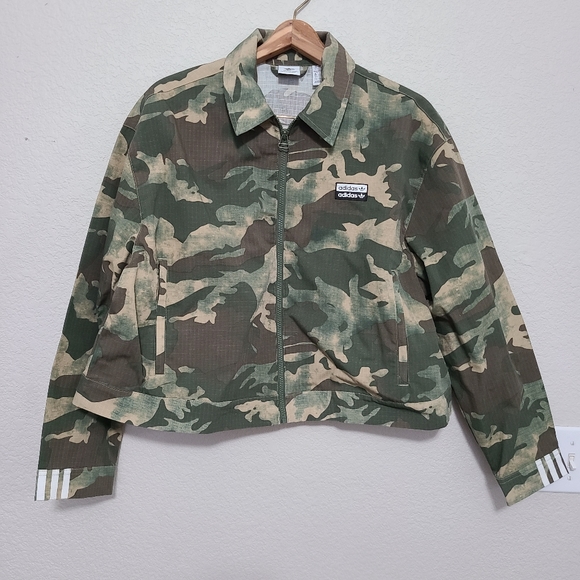 Adidas Track Top Camo Jacket M - Picture 4 of 7